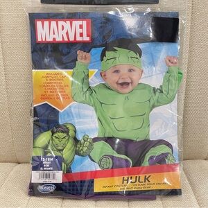 NEW Halloween‎ Costume Baby Hulk Superhero Marvel Costume Size 12-18 Months